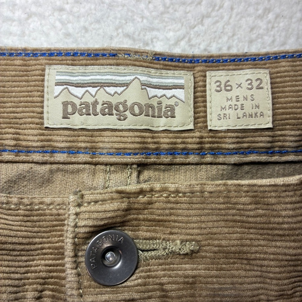 Patagonia Iron Clad Corduroy Pant Men 36x32 Brown Organic Cotton Straight Preppy - Picture 6 of 10